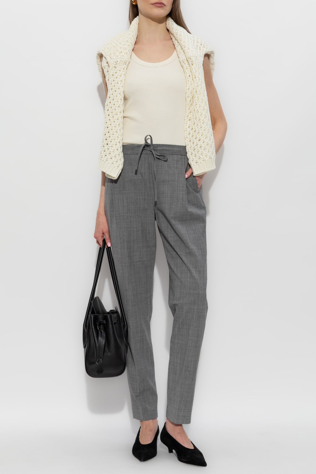 Fabiana Filippi Wool trousers with creases | Women's | Vitkac